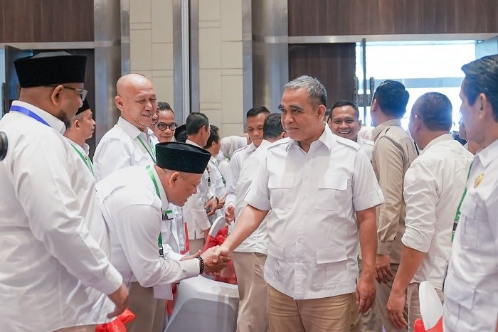 Sekjen Gerindra Ahmad Muzani hadir dalam Rapat Koordinasi pengurus Partai Gerindra se-Jawa Barat. (Dok. Partai Gerindra)