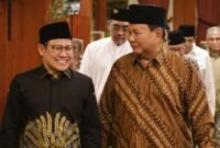 Presiden terpilih Prabowo Subianto Bersama Ketua Umum PKB Muhaimin Iskandar. (Facebook.com @A Muhaimin Iskandar)