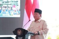 Presiden RI Prabowo Subianto saat meresmikan 37 proyek ketenagalistrikan nasional yang tersebar di 18 provinsi. (Dok. Tim Media Prabowo)