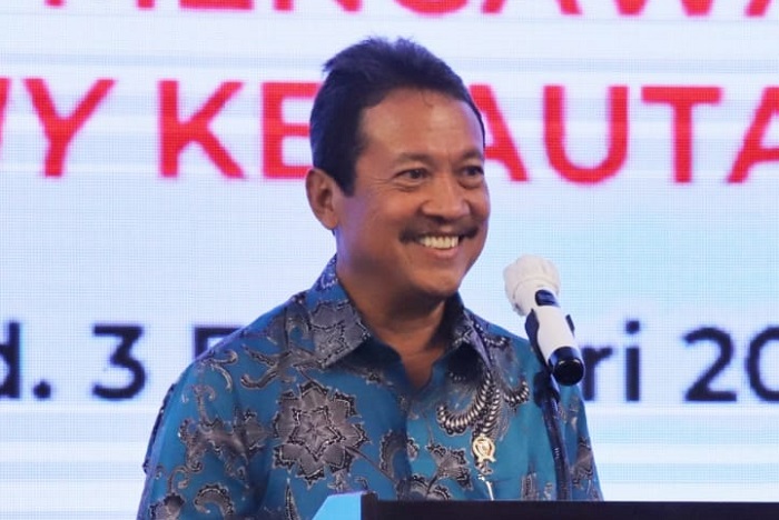 Menteri Kelautan dan Perikanan Sakti Wahyu Trenggono pastikan pulau kecil tidak bisa dijual, edukasi publik dan pemantauan daring terus diperkuat. (Dok. Kkp.go.id)
