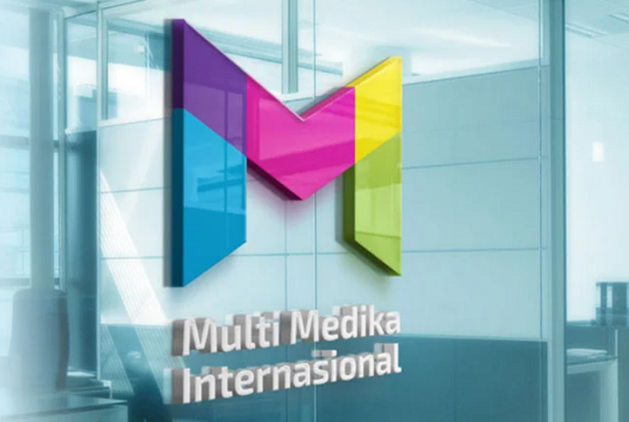 1. Kantor pusat MMIX dengan logo perusahaan, melambangkan strategi baru dan pembagian saham bonus. (Dok. multimed.co.id)