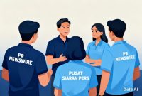 Kolaborasi PR Newswire–PSPI menjadi langkah strategis dalam meningkatkan penyebaran informasi korporasi. (Dok. Kreasi Cici AI)